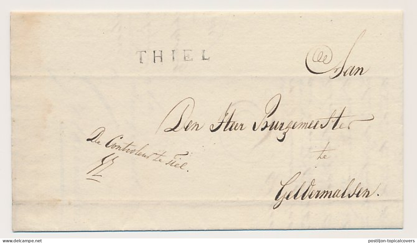 THIEL - Geldermalsen 1828 - ...-1852 Préphilatélie
