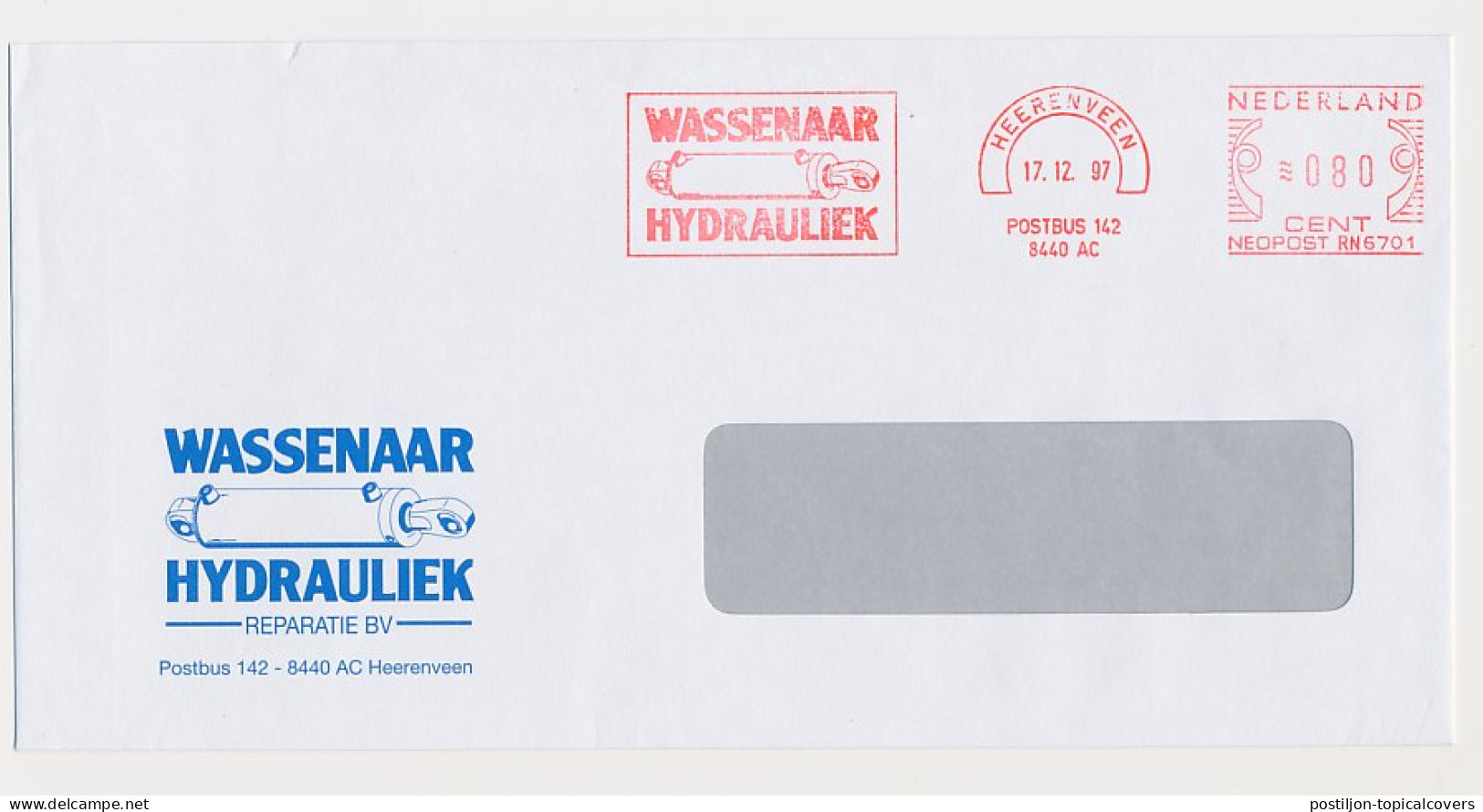 Meter Cover Netherlands 1997 Hydraulics - Heerenveen - Other & Unclassified