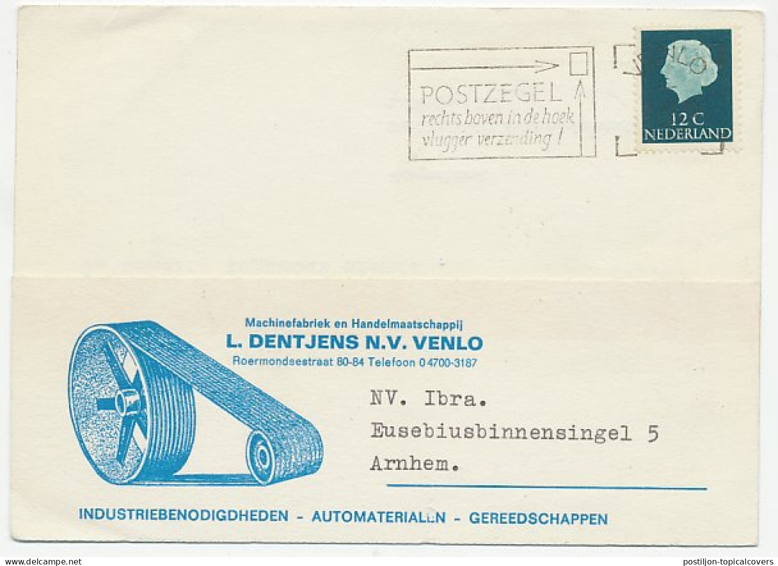 Firma Briefkaart Venlo 1966 - Drijfriemen  - Non Classés