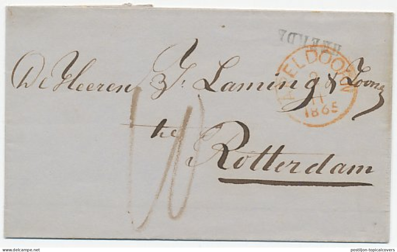 Naamstempel Heerde 1865  - Brieven En Documenten