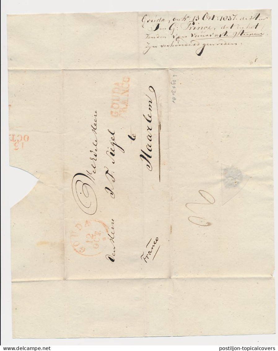 Gouda - Haarlem 1837 - ...-1852 Prephilately