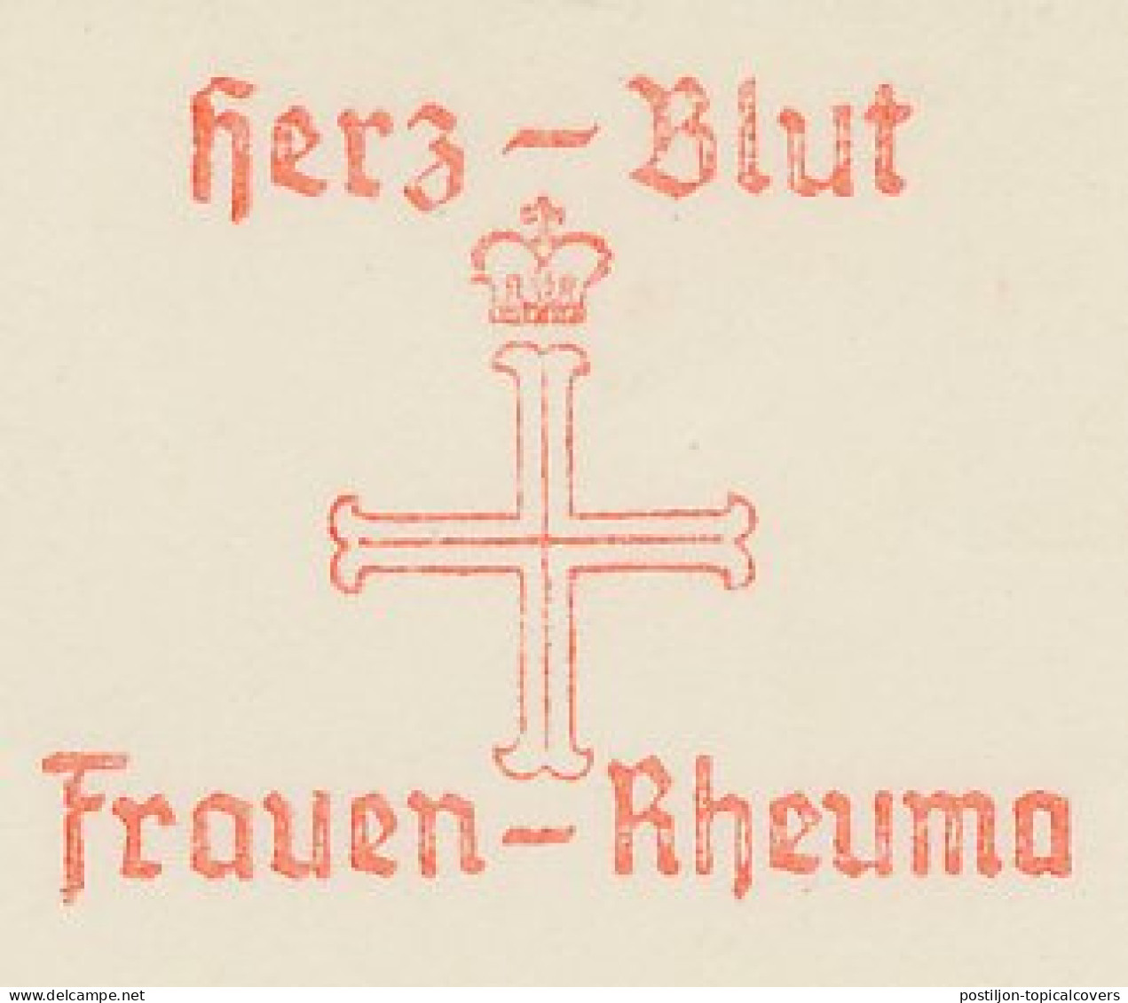 Meter Cut Germany 1956 Heart - BBlood - Women - Rheumatic - Otros & Sin Clasificación