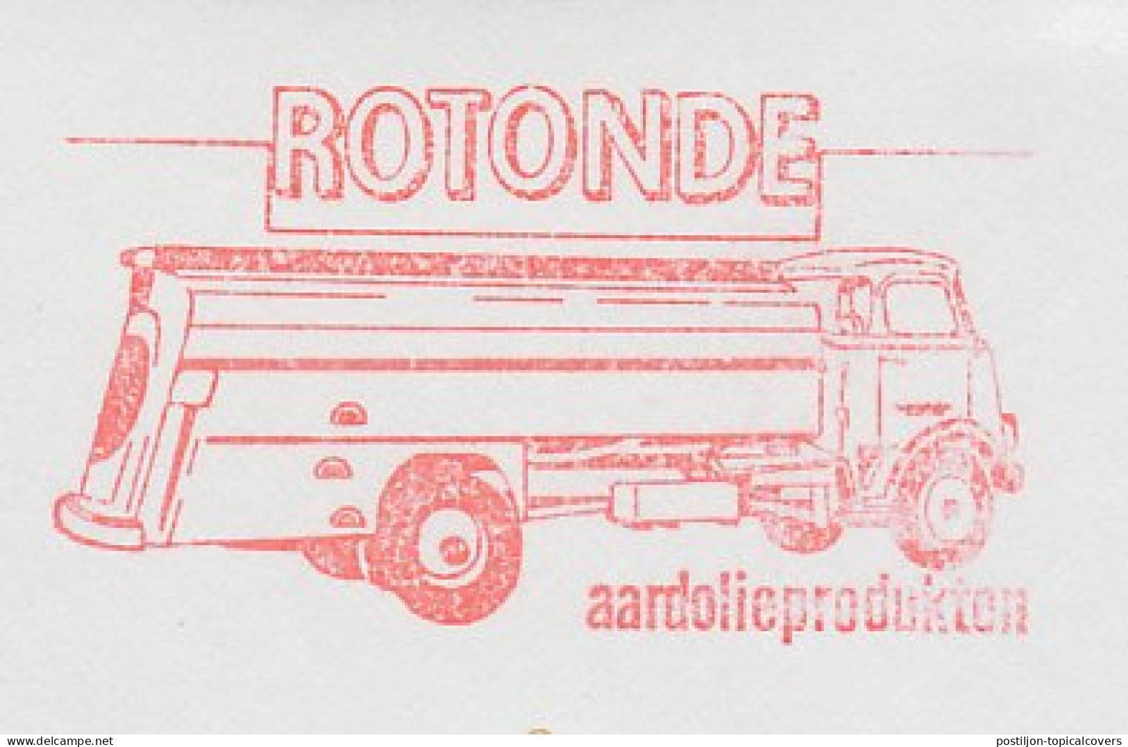 Meter Cut Netherlands 1986 Petroleum Truck - Altri & Non Classificati