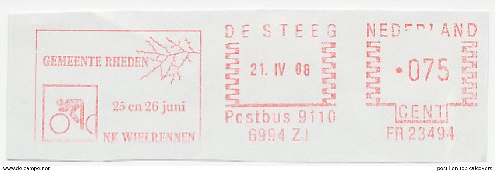 Meter Cut Netherlands 1988 Dutch Championship Cycling Rheden - Ciclismo