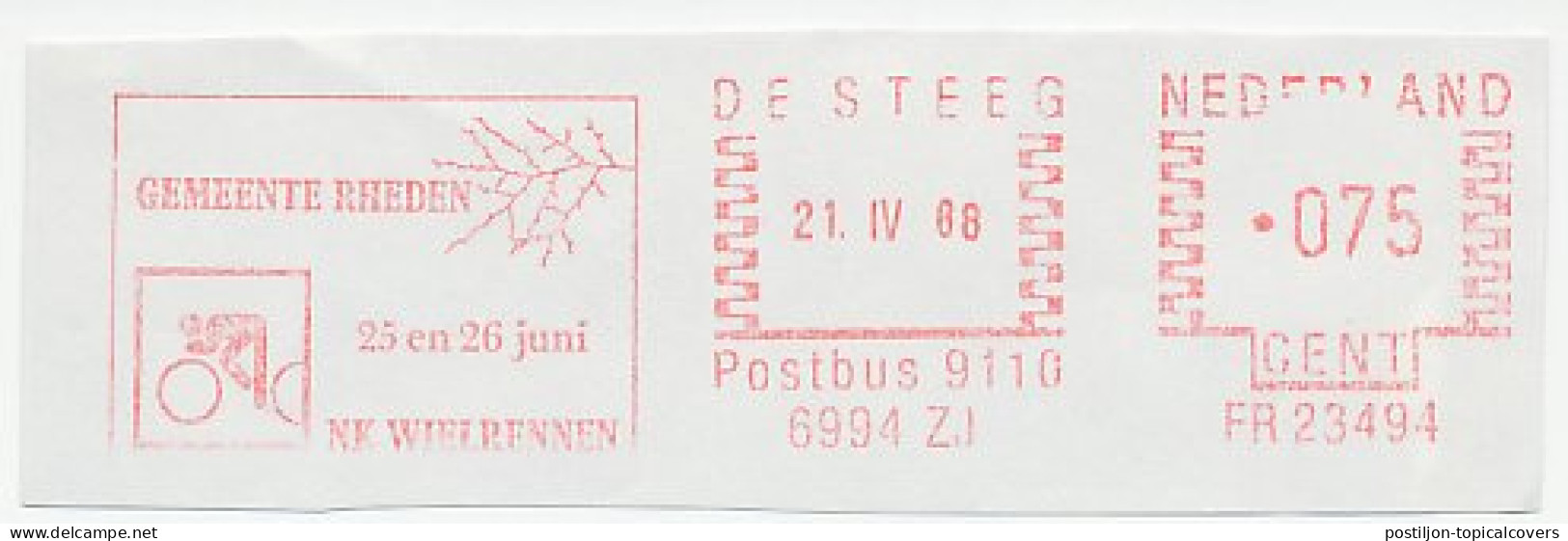 Meter Cut Netherlands 1988 Dutch Championship Cycling Rheden - Wielrennen