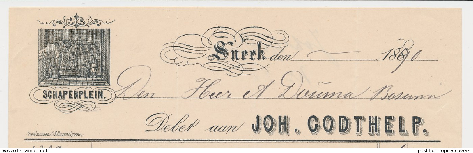 Nota Sneek 1890 - Slagerij - Schapenplein - Nederland