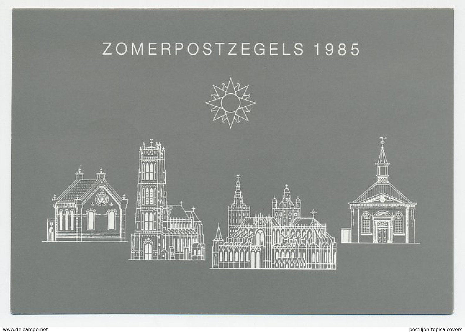 Zomerbedankkaart 1985 - Complete Serie Bijgeplakt - FDC - Unclassified