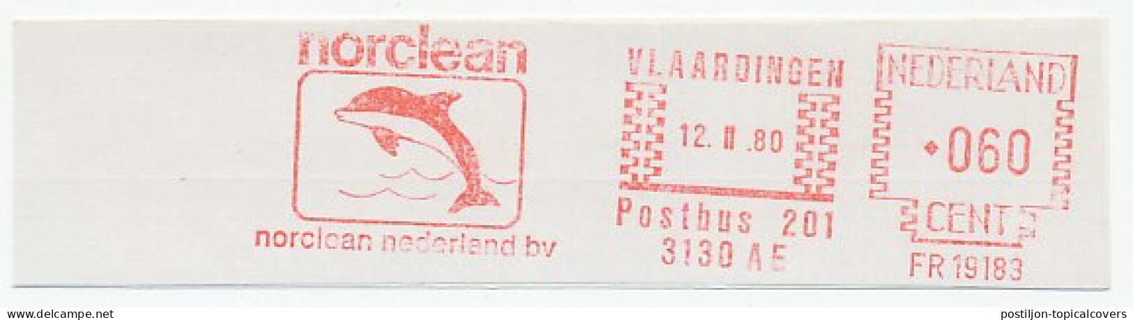 Meter Cut Netherlands 1980 Dolphin - Sonstige & Ohne Zuordnung
