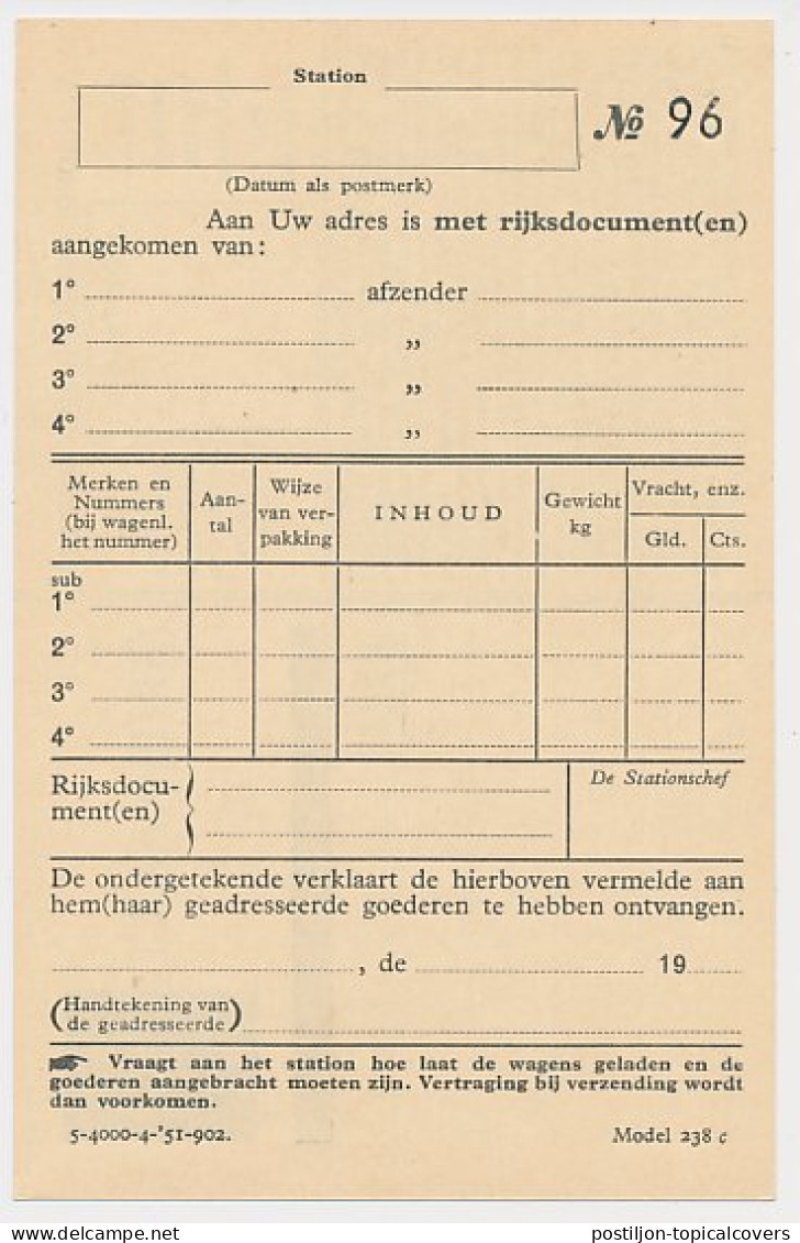 Spoorwegbriefkaart G. NS302 F - Ganzsachen