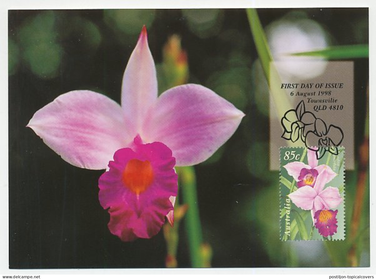 Maximum Card Australia 1998 Orchid - Other & Unclassified