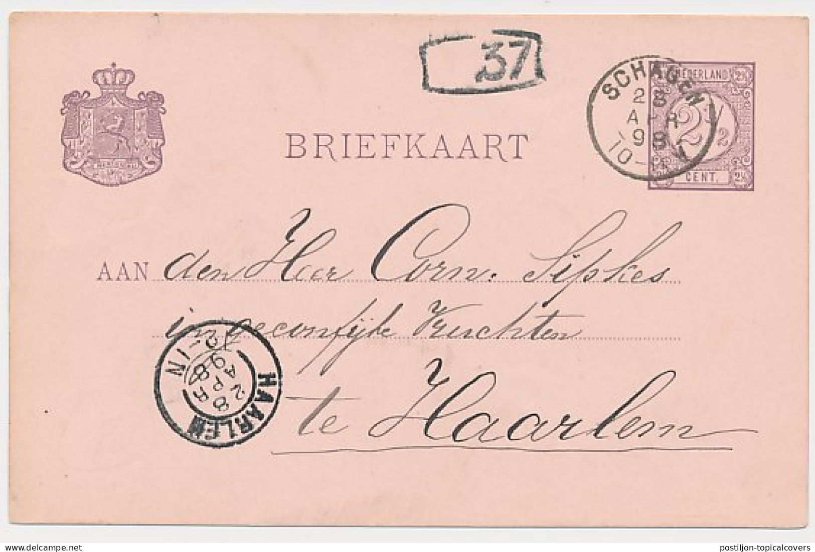 Kleinrondstempel Schagen 1898 - Unclassified