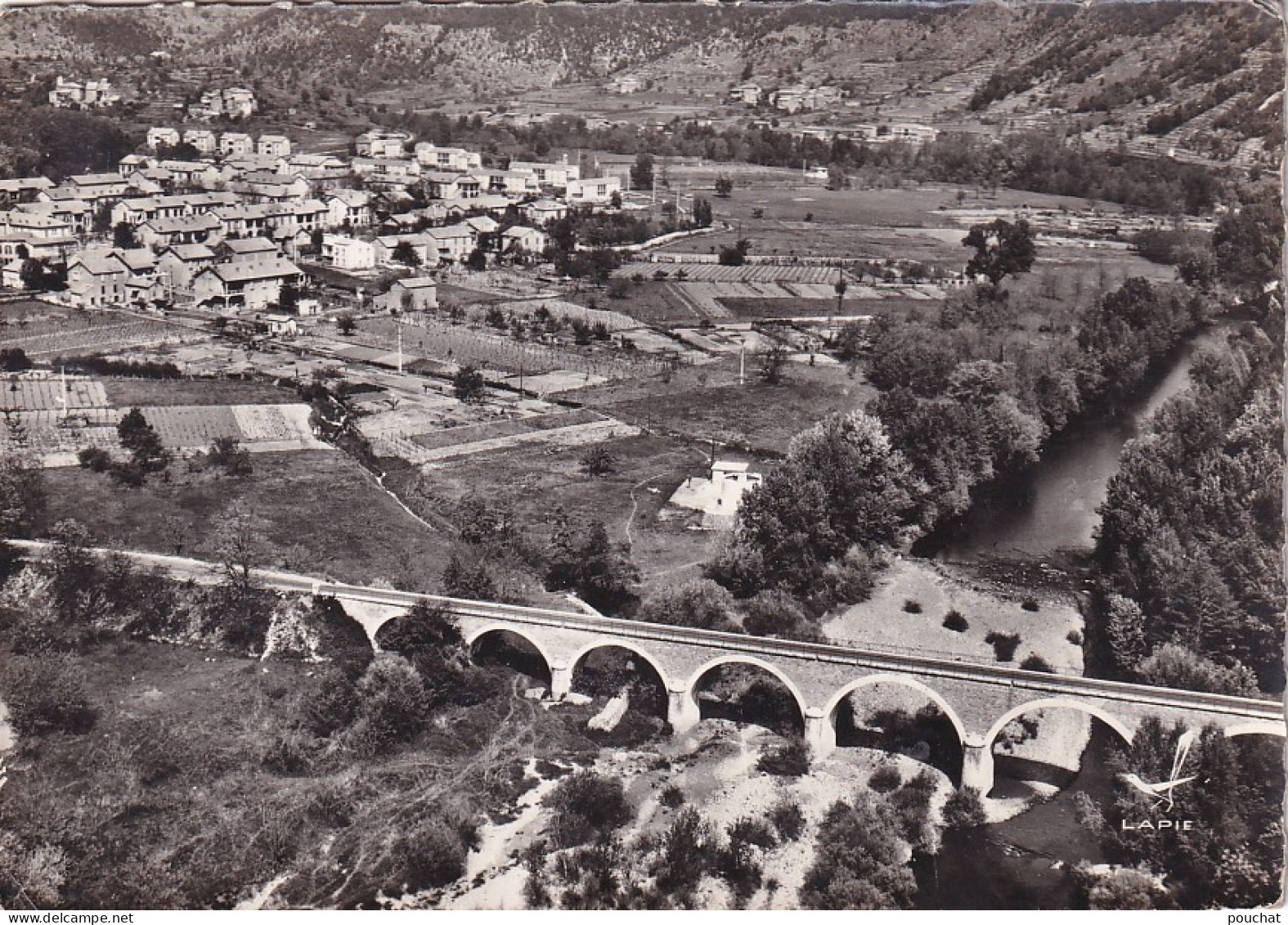 QU 27-(30) MOLIERES SUR CEZE - PONT DE GAMMAL SUR LA CEZE - VUE AERIENNE - Other & Unclassified