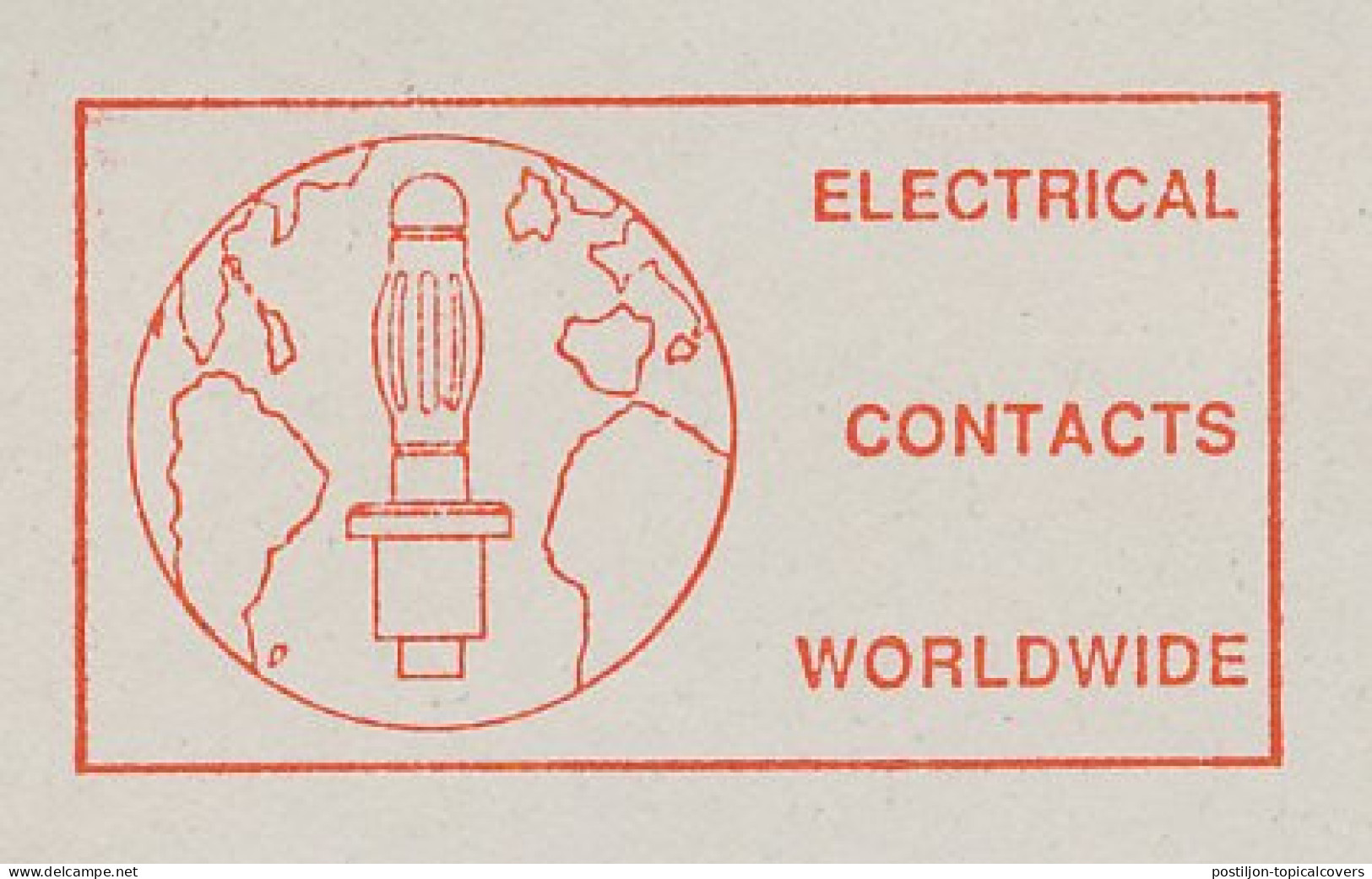 Meter Cut Germany 1995 Electrical Contacts - World Map - Electricity