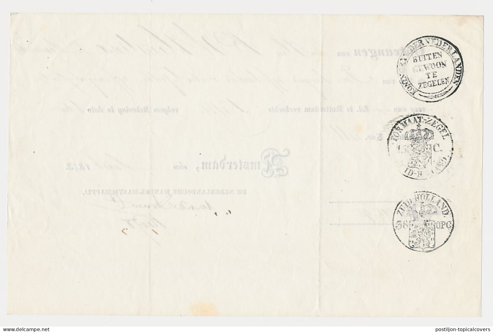 Fiscaal / Revenue - 15 C. FORMAATZEGEL - 38 OPC Zuid Holland - Revenue Stamps