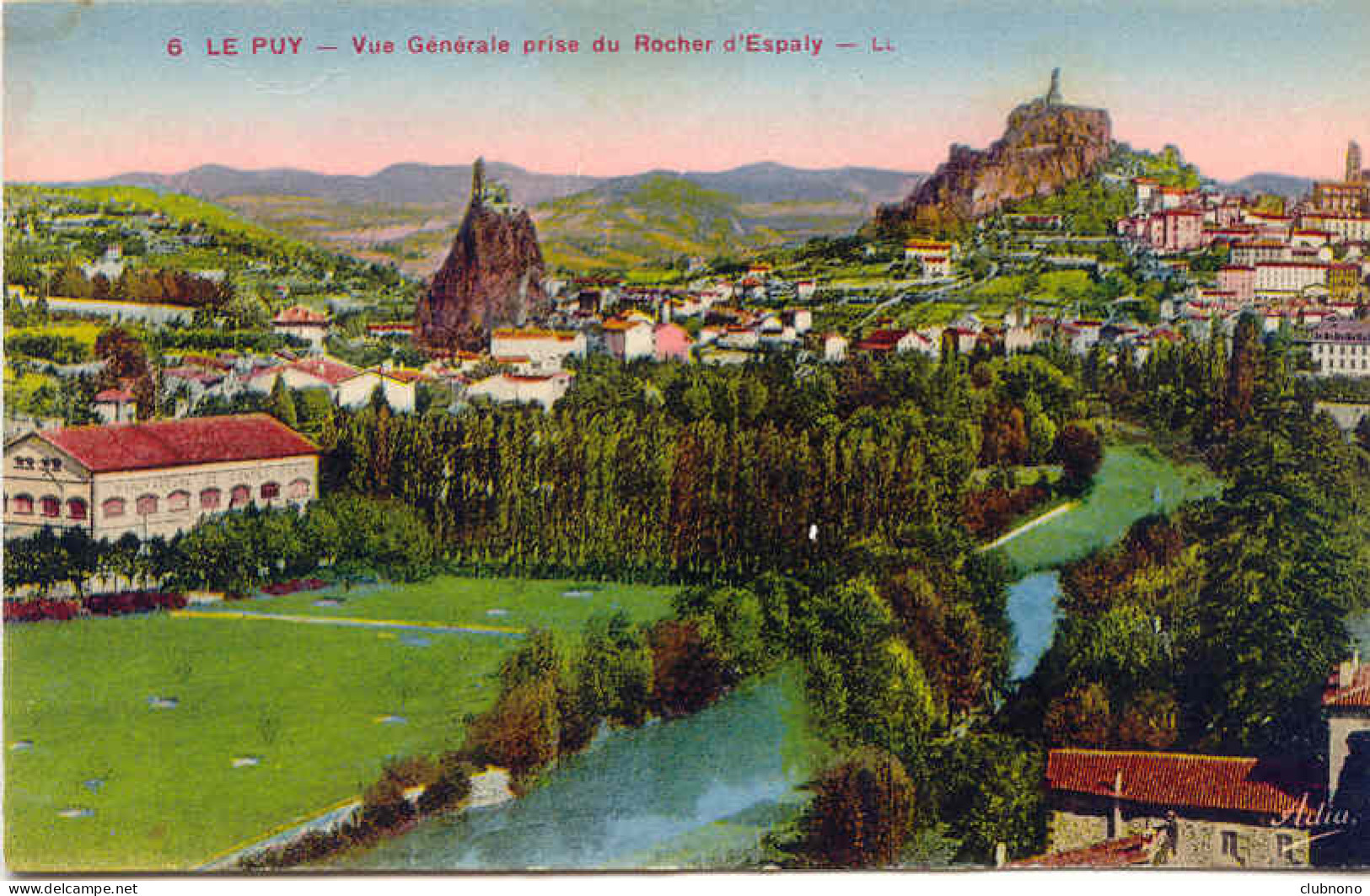 CPA - LE PUY - VUE GENERALE PRISE DU ROCHER D'ESPALY  - Le Puy En Velay