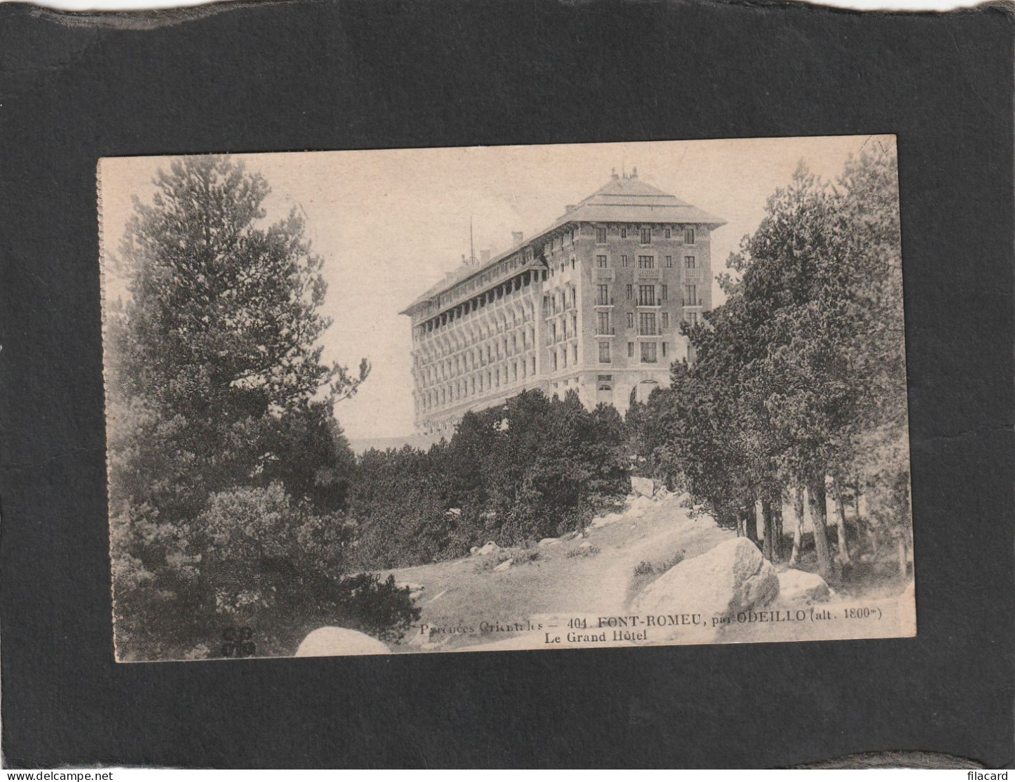 128714        Francia,      Font-Romeu,  Par  Odeillo,   Le  Grand   Hotel,    VG   1924 - Prades