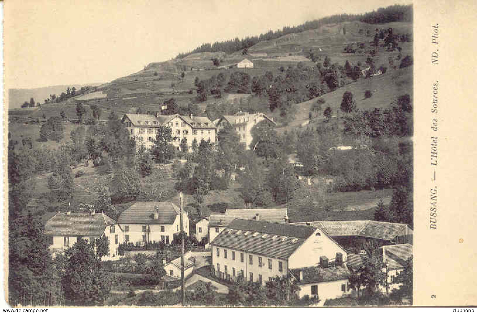 CPA - BUSSANG - L'HOTEL DES SOURCES (BELLE CARTE, IMPECCABLE) - Bussang