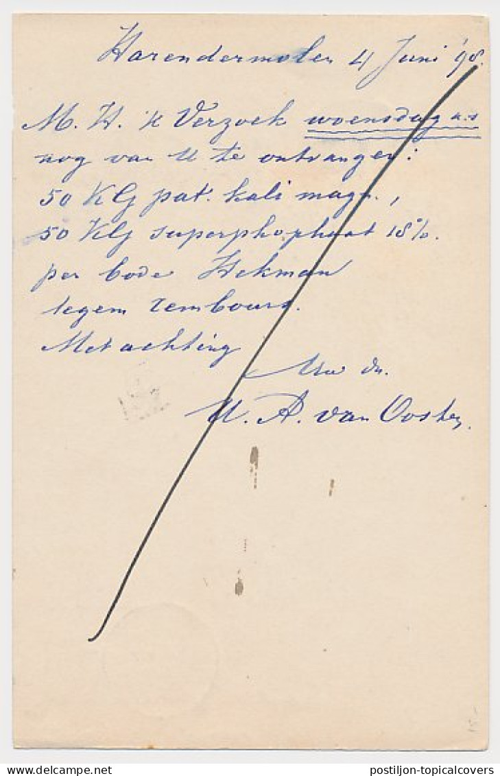 Harendermolen - Kleinrondstempel Haren (Gron:) 1898 - Ohne Zuordnung