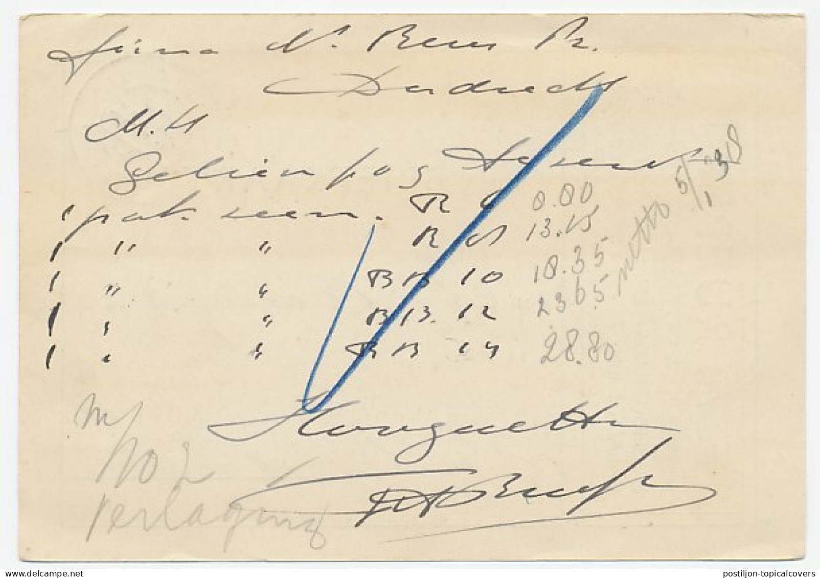 Firma Briefkaart Winterswijk 1938  - Zonder Classificatie