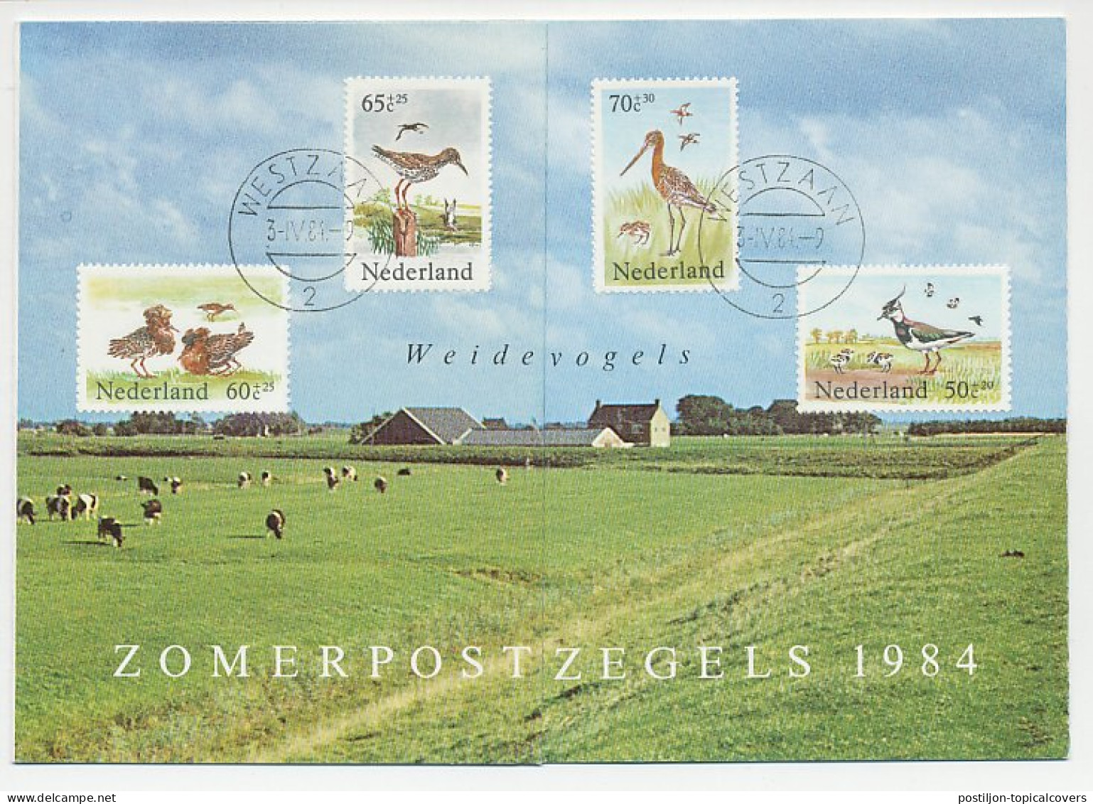 Zomerbedankkaart 1982 - Complete Serie Bijgeplakt - FDC - Ohne Zuordnung