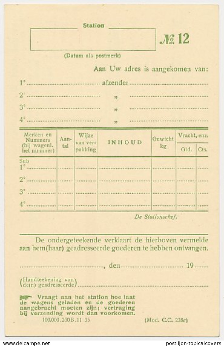 Spoorwegbriefkaart G. NS228 K - Ganzsachen