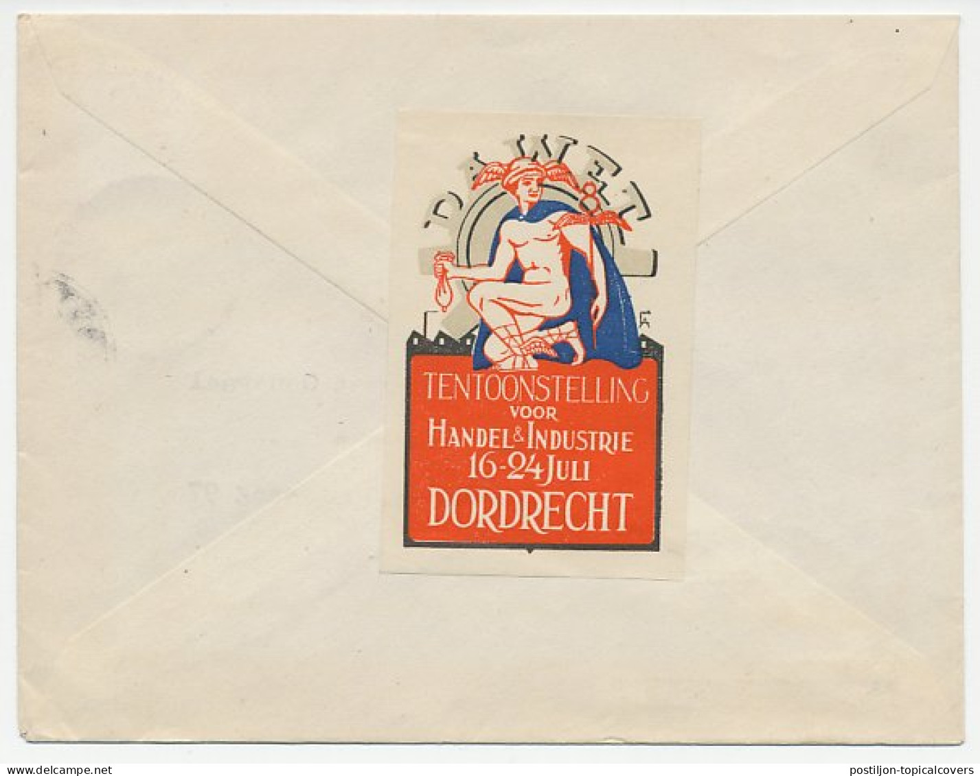 Firma Envelop + Sluitzegel Dordrecht 1948 - Auto / Handel - Zonder Classificatie