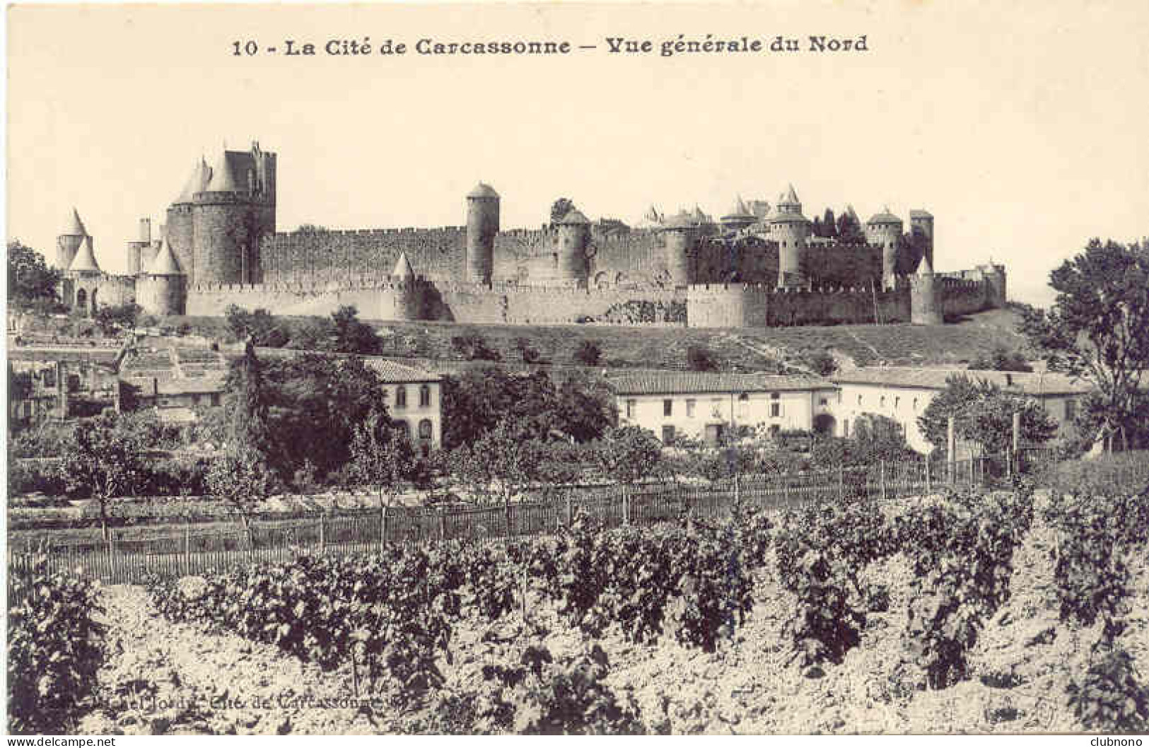 CPA -CARCASSONNE - VUE GENERALE DU NORD (IMPECCABLE) - Carcassonne