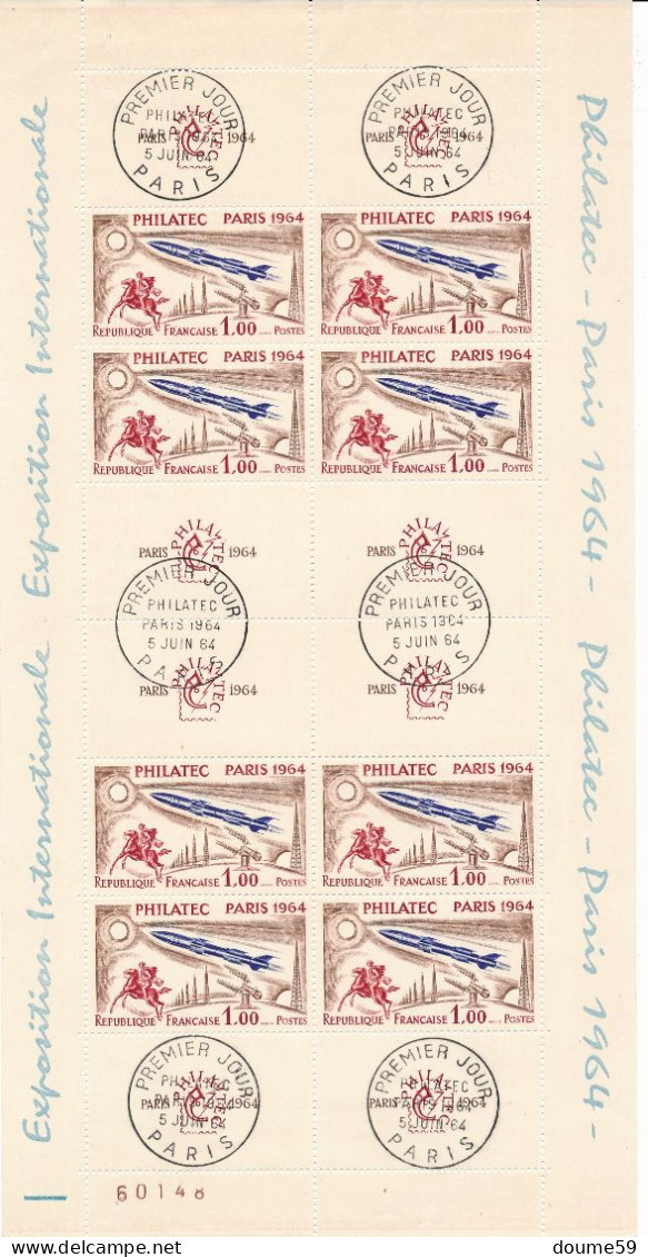 AC-249: FRANCE:  Blocs Feuillet N°6b Obl-6(2) Obl Différentes   Tous Avec Gomme) - Mint/Hinged