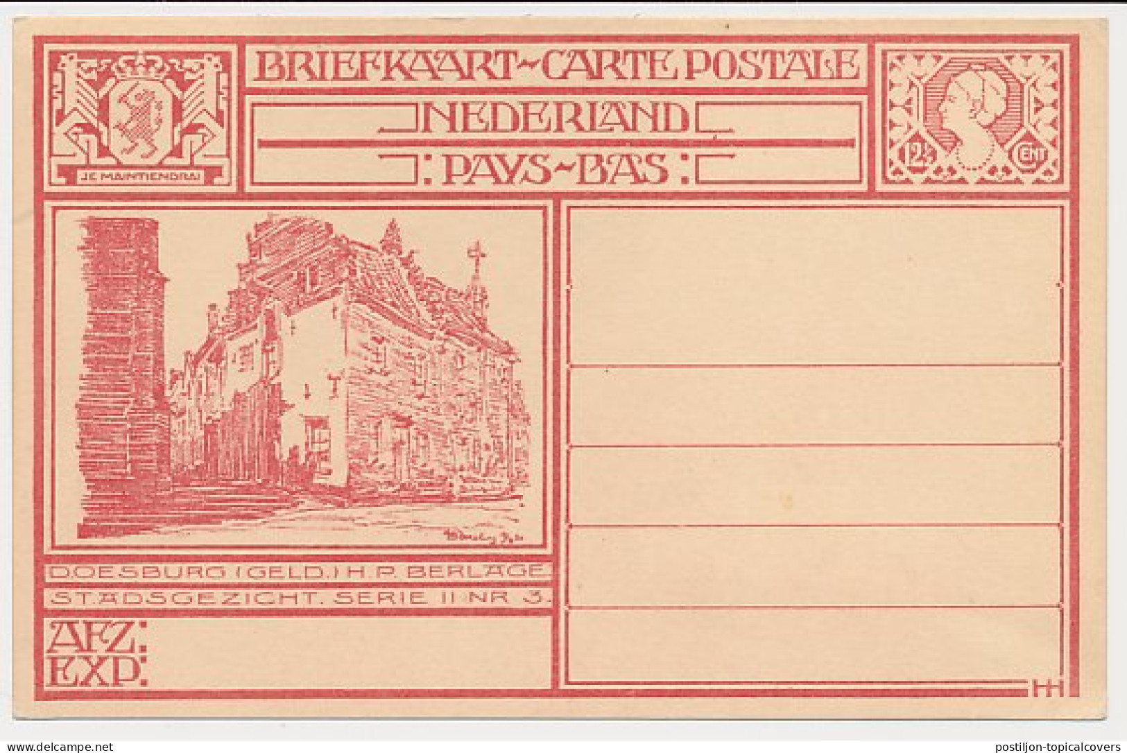 Briefkaart G. 199 C - Doesburg - Postwaardestukken