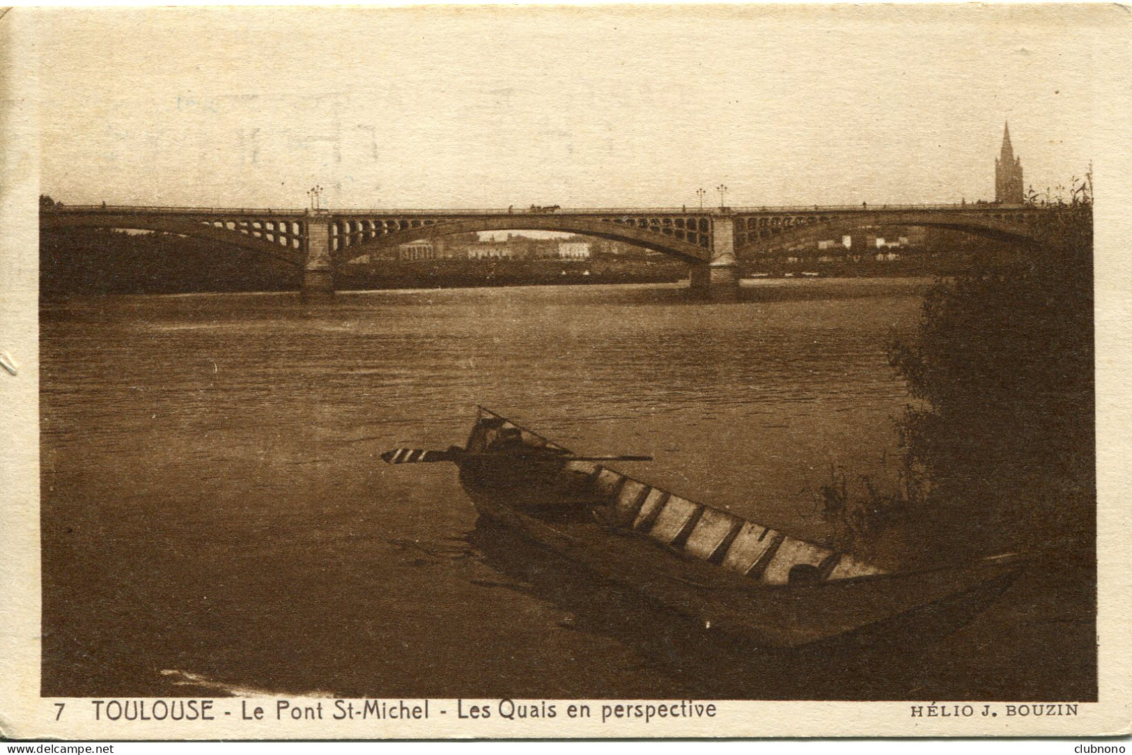 CPA - TOULOUSE - PONT SAINT-MICHEL - LES QUAIS EN PERPECTIVE (CLICHE DIFFERENT) - Toulouse