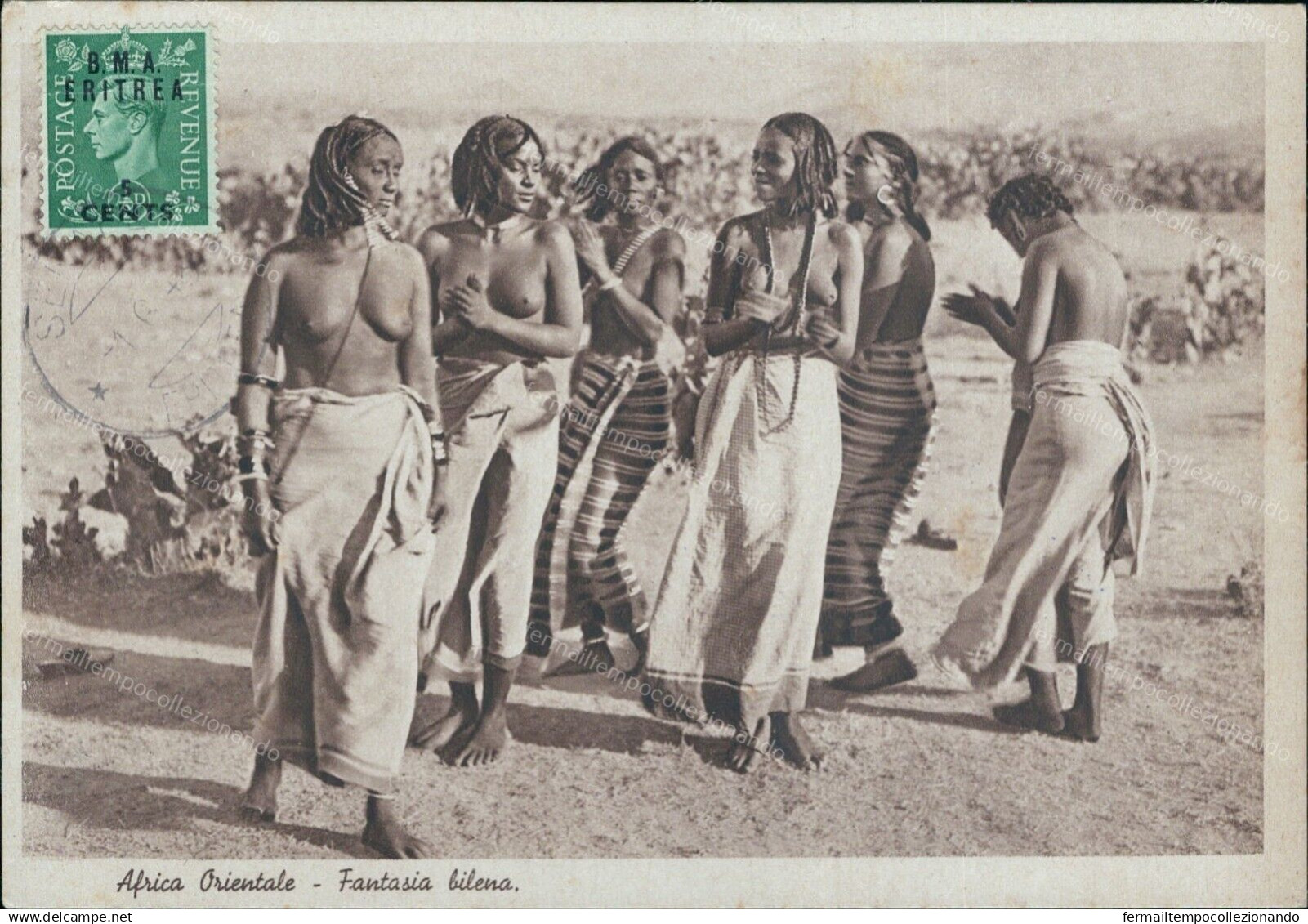 Z774  Cartolina Coloniale Africa Orientale Fantesia Bilena Woman Donna Lady - Sonstige & Ohne Zuordnung