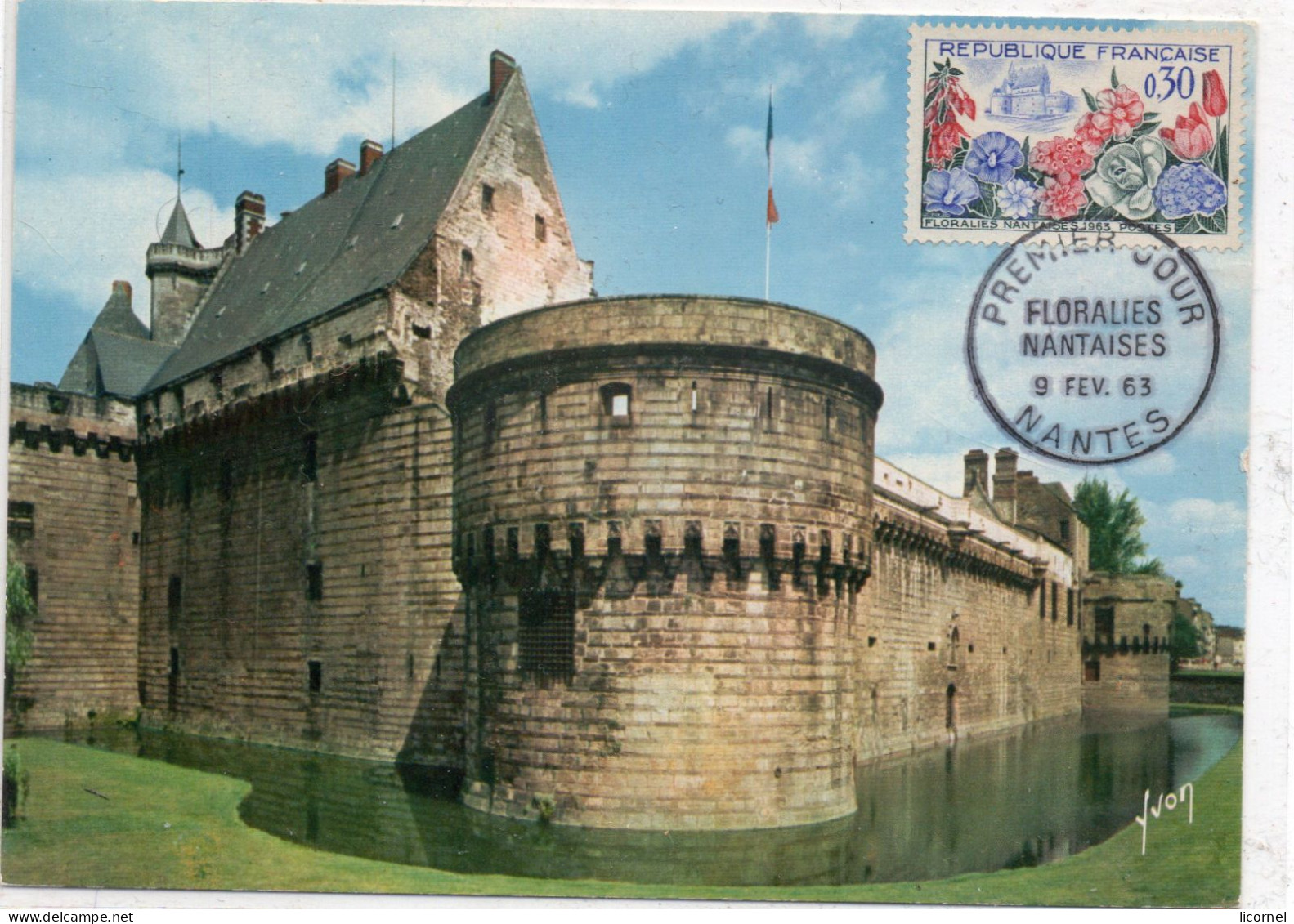 Carte Maxi  1963 Premier Jour: NANTES Le Chateau Ducal - 1960-1969