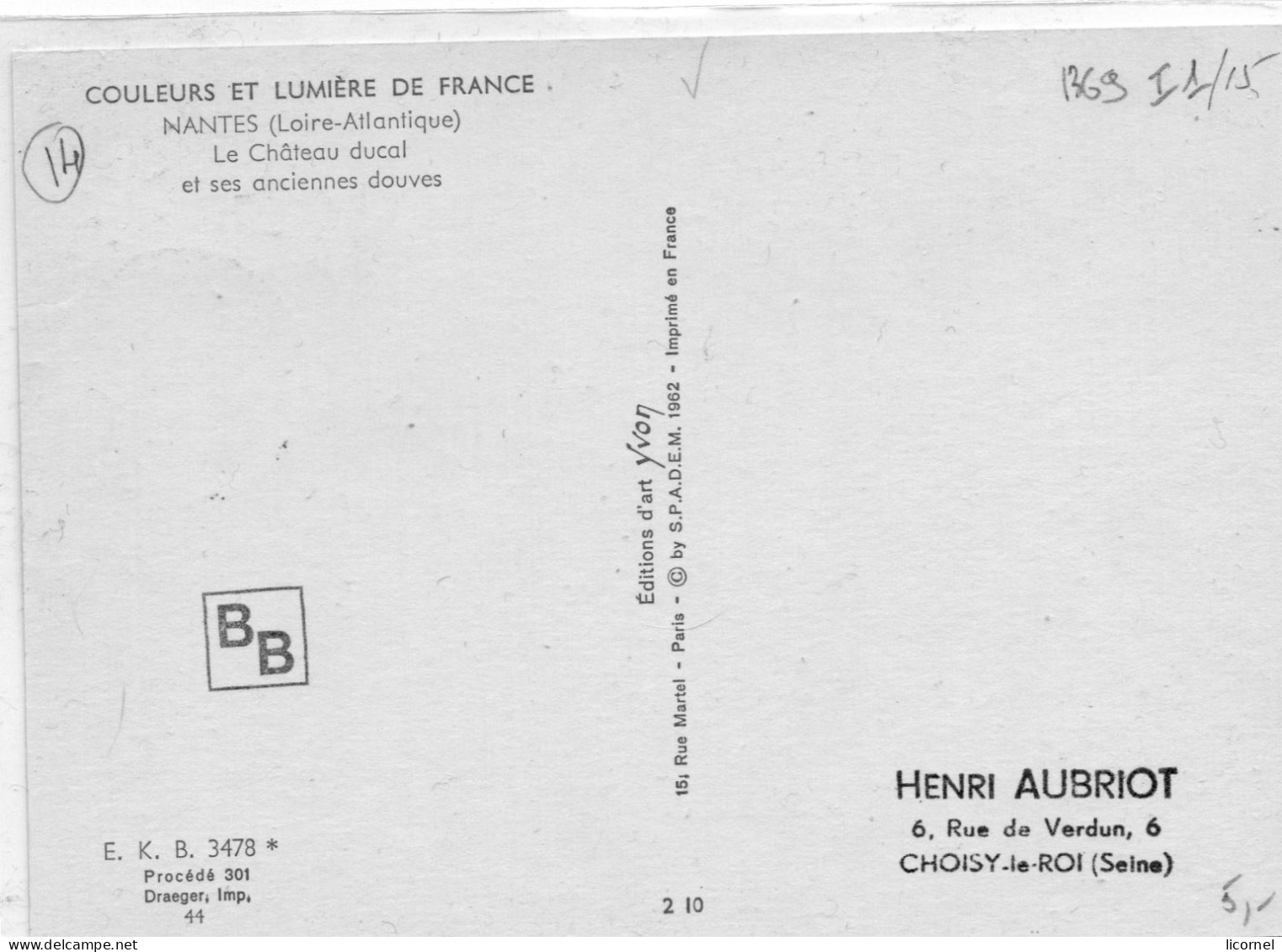 Carte Maxi  1963 Premier Jour: NANTES Le Chateau Ducal - 1960-1969