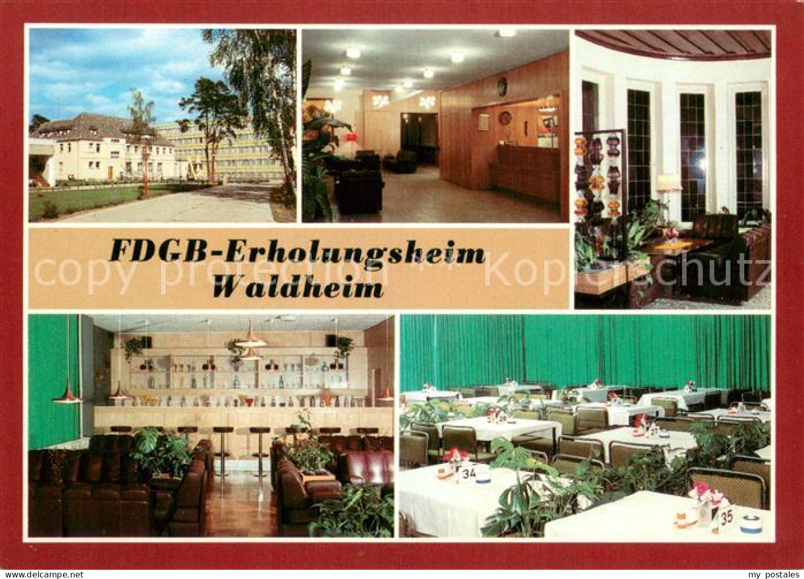 73722888 Arendsee Ostseebad FDGB Erholungsheim Waldheim Empfang Diele Bar Speise - Kuehlungsborn