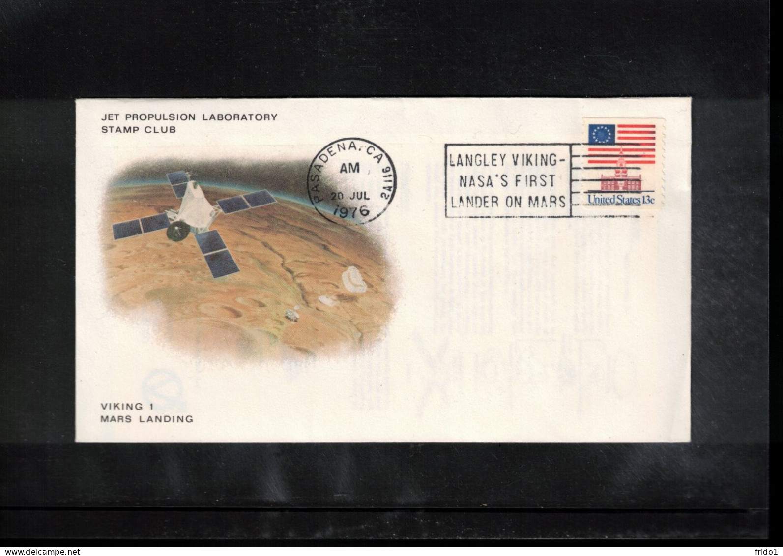 USA 1976 Space / Weltraum VIKING 1 Mars Landing Interesting Cover - United States