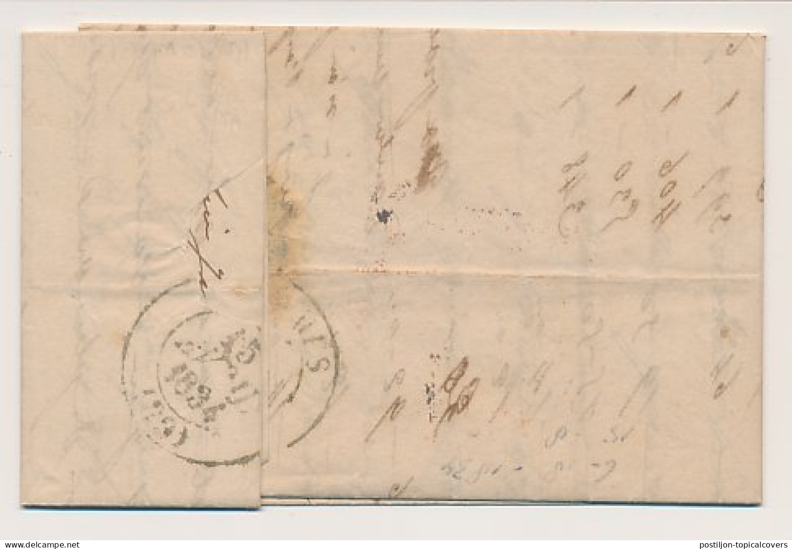 Amsterdam - Antwerpen Belgie - Nimes Frankrijk 1834 - L.P.B.2.R. - ...-1852 Prephilately