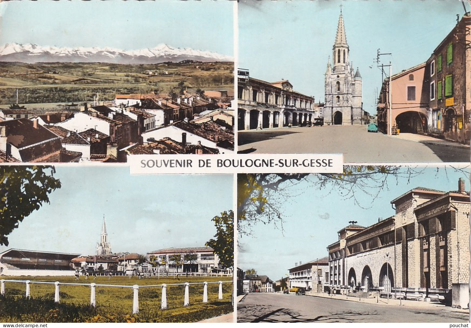 RE Nw5-(31) SOUVENIR DE BOULOGNE SUR GESSE - MULTIVUES : LES ECOLES ET LE PARC DES SPORTS , L'EGLISE ET L'HOTEL DE VILLE - Other & Unclassified