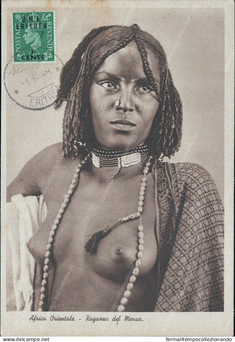 Z786 Cartolina Coloniale Africa Orientale Ragazza Del Mensa Woman Donna Lady - Sonstige & Ohne Zuordnung