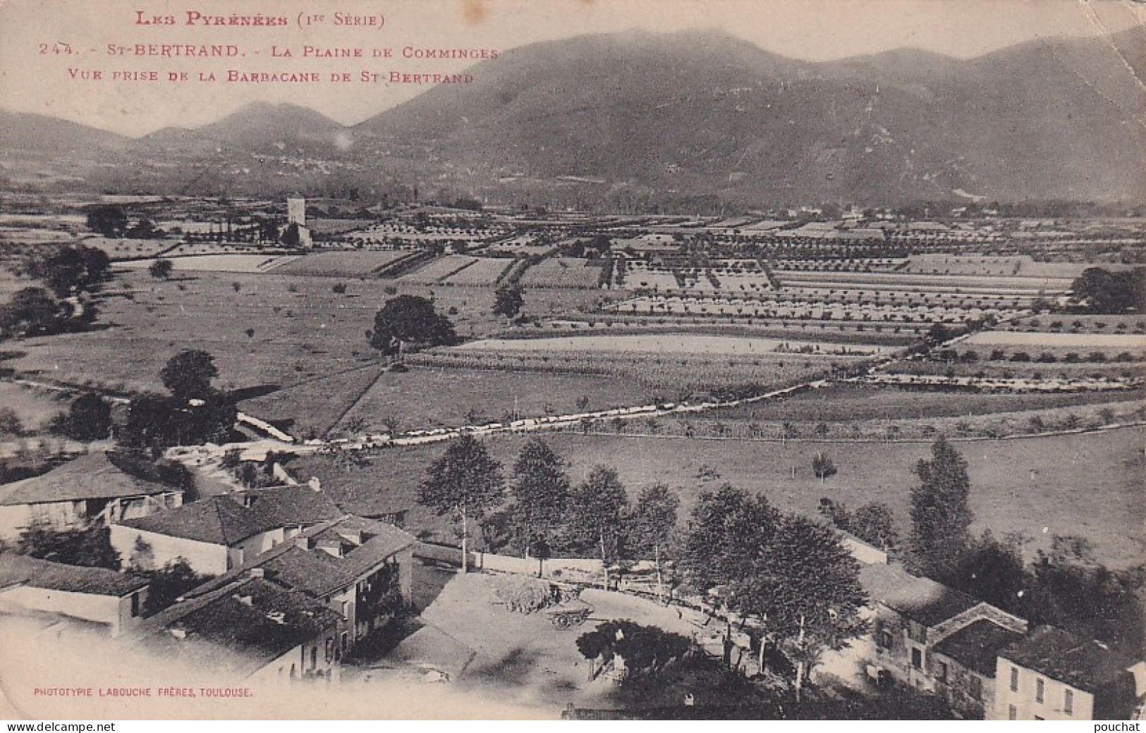 RE Nw5-(31) ST BERTRAND - LA PLAINE DE COMMINGES - VUE PRISE DE LA BARBACANE DE ST BERTRAND - Saint Bertrand De Comminges