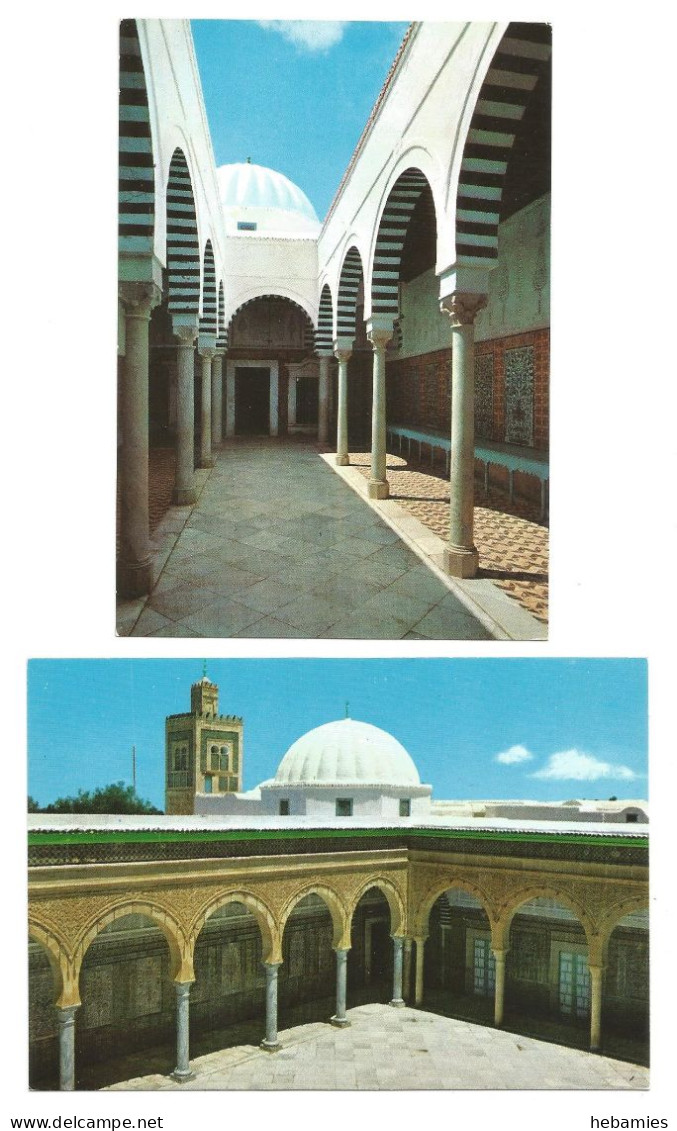 KAIROUAN - Mosque Of SIDI SAHBI - 2 Postcards - TUNISIA  - - Tunesien