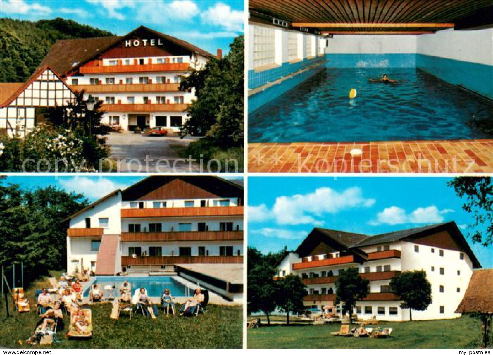 73722853 Auetal Waldhotel Muehlenhof Pool Auetal - Autres & Non Classés