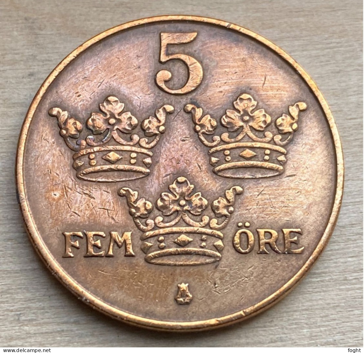 1950 TS Sweden  Standard Coin 5 Ore ,KM#779.2,7354K - Sweden