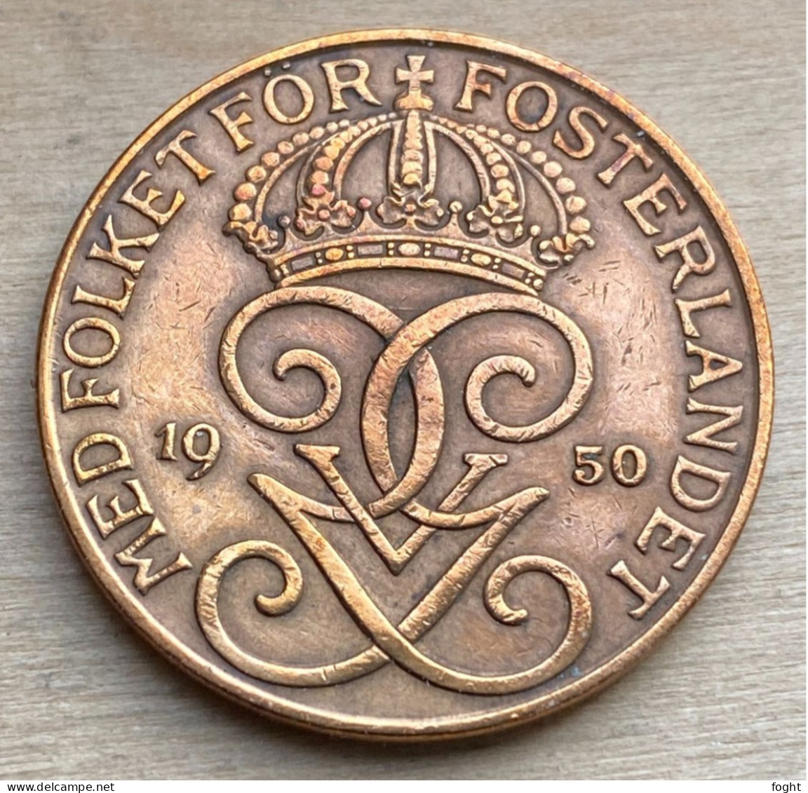 1950 TS Sweden  Standard Coin 5 Ore ,KM#779.2,7354K - Sweden
