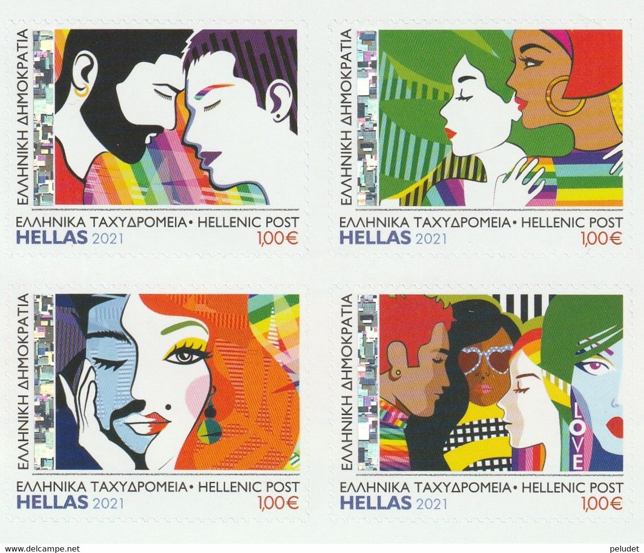 Hellas Greece, 2021 LGBTQI+ We Support You 4v. ** - Nuevos