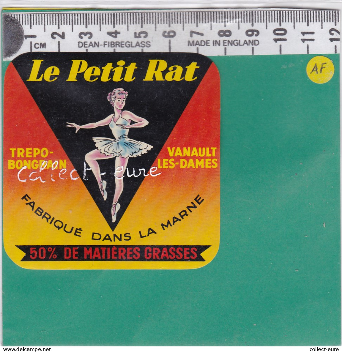 C1210  FROMAGE LE PETIT RAT TREPO BONGRAIN VANAULT LES DAMES  MARNE 50 % - Quesos