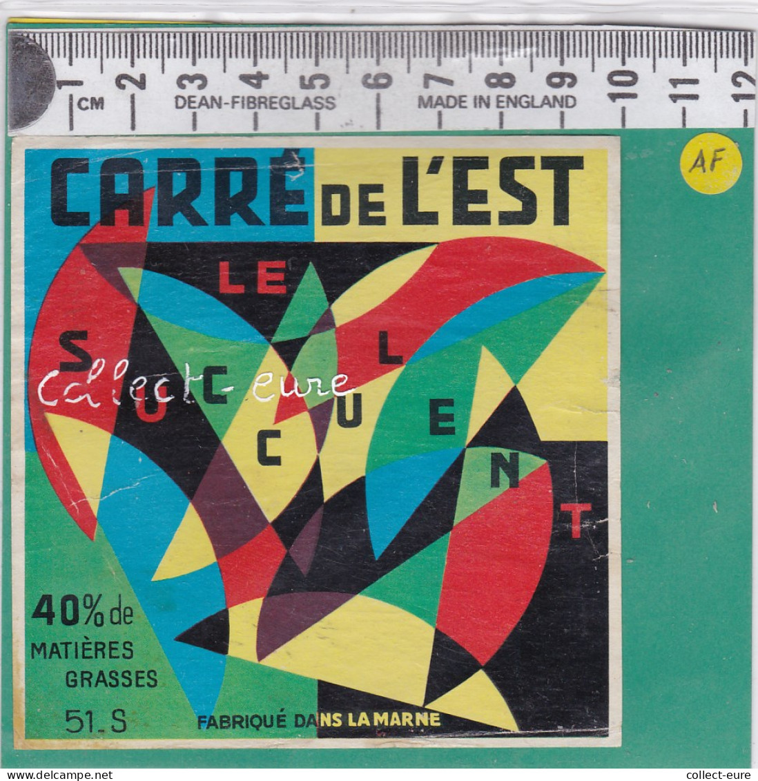 C1214 FROMAGE CARRE DE L EST LE SUCCULENT  MARNE 40 % - Cheese