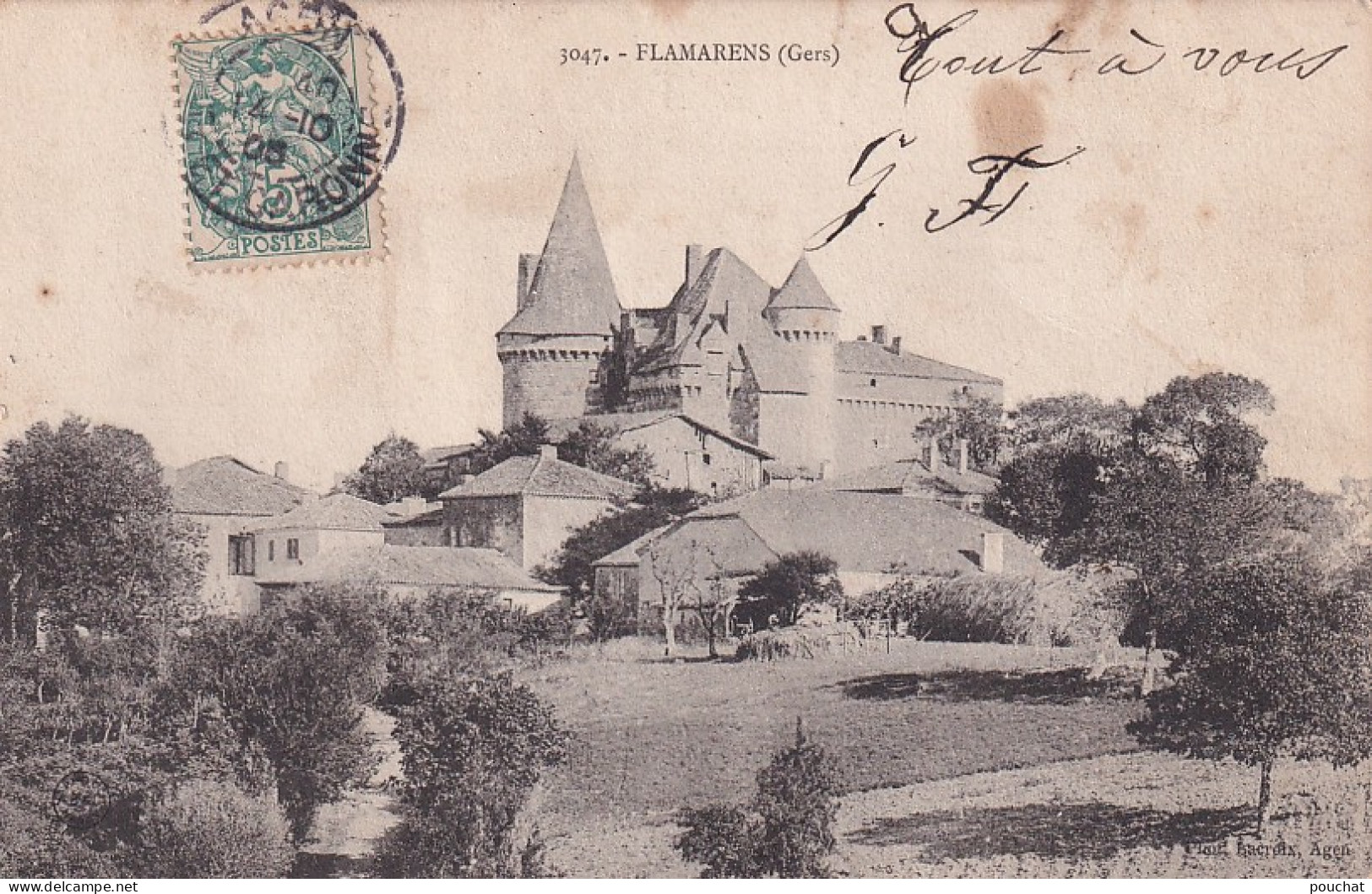 SO Nw31-(32) FLAMARENS - VUE SUR LE CHATEAU - Other & Unclassified