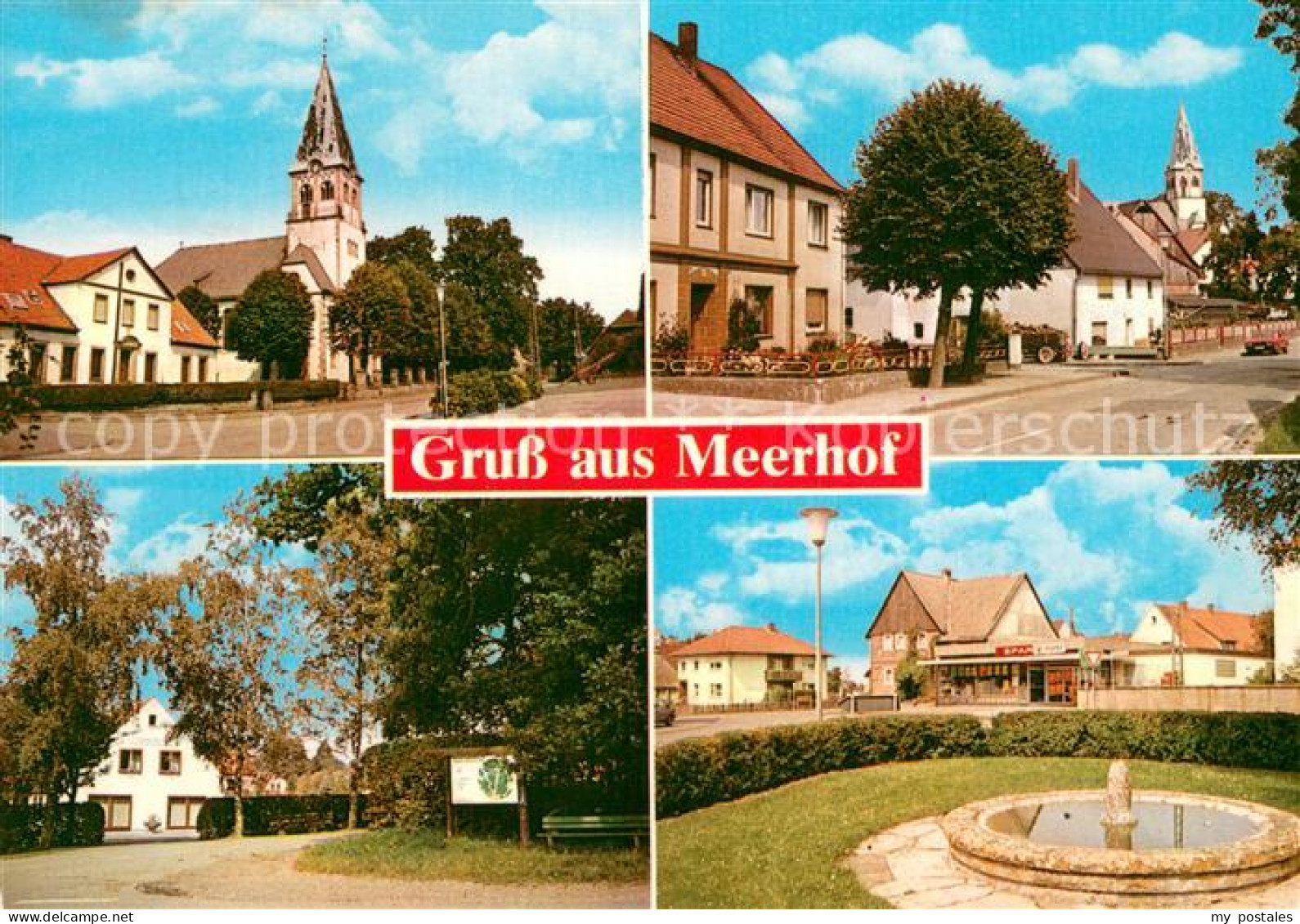 73722831 Meerhof Teilansichten Brunnen Kirche Meerhof - Sonstige & Ohne Zuordnung