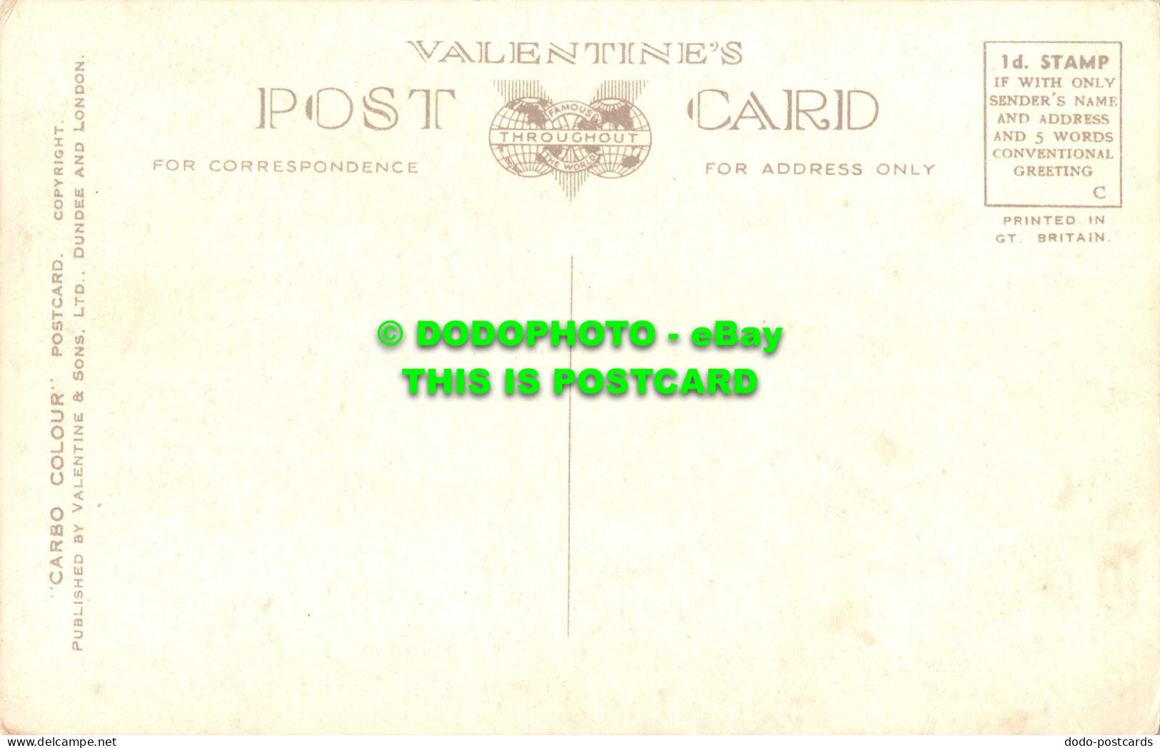 R550181 Forth Bridge. 11896. Carbo Colour. Valentines - World