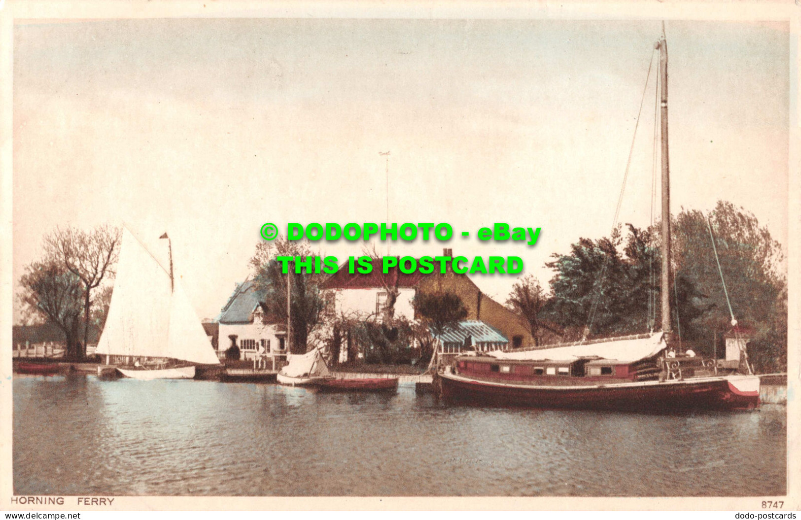 R550183 Horning Ferry. 8747. Salmon. Gravure Style - World